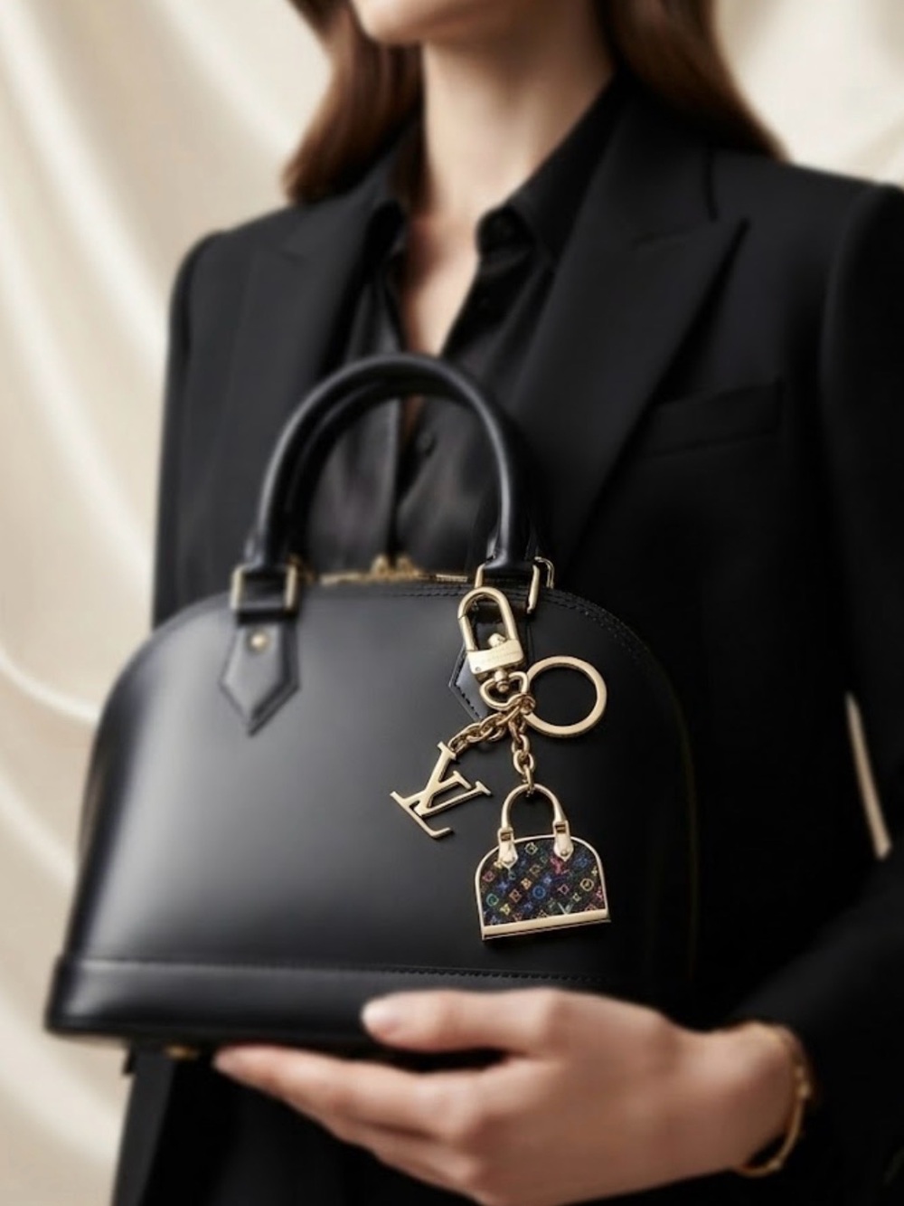 Louis Vuitton Monogram Mini Bag Charm Key Ring
